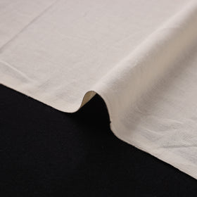 White - Light Cream Jhiri Pure Handloom Cotton Fabric 02