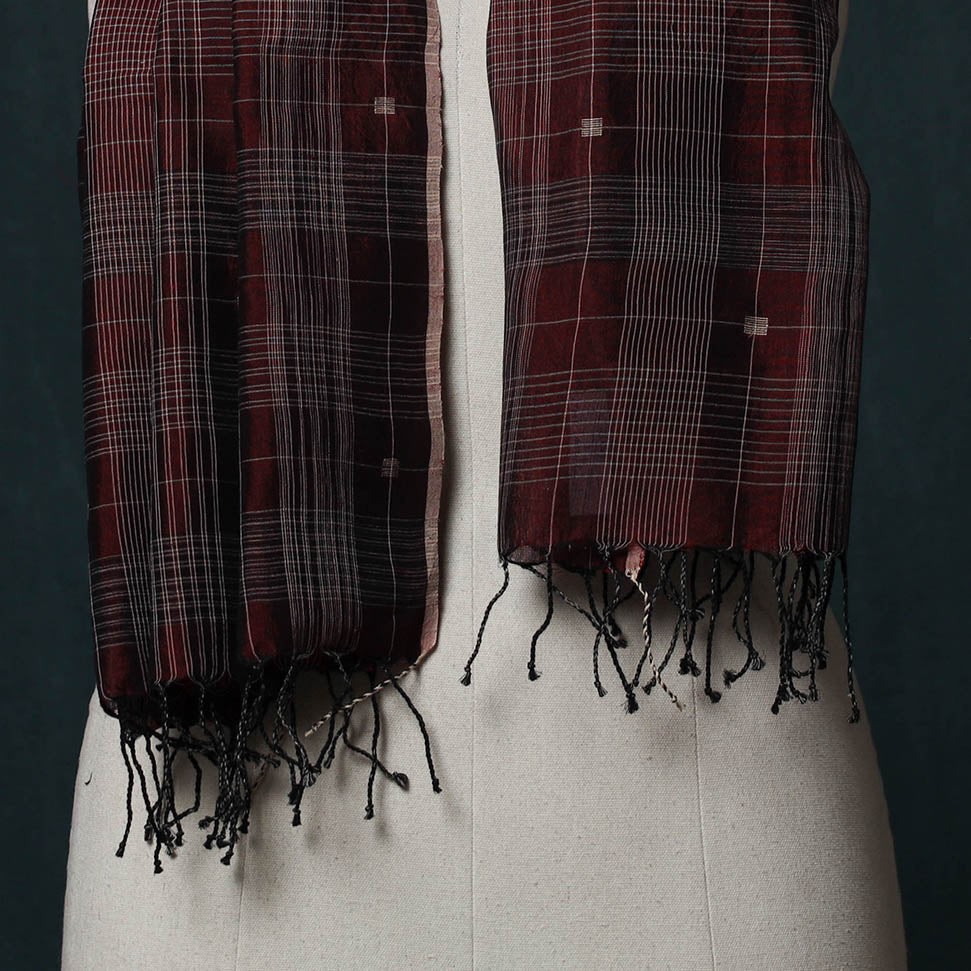 Burdwan Jamdani Handloom Cotton Stole 15