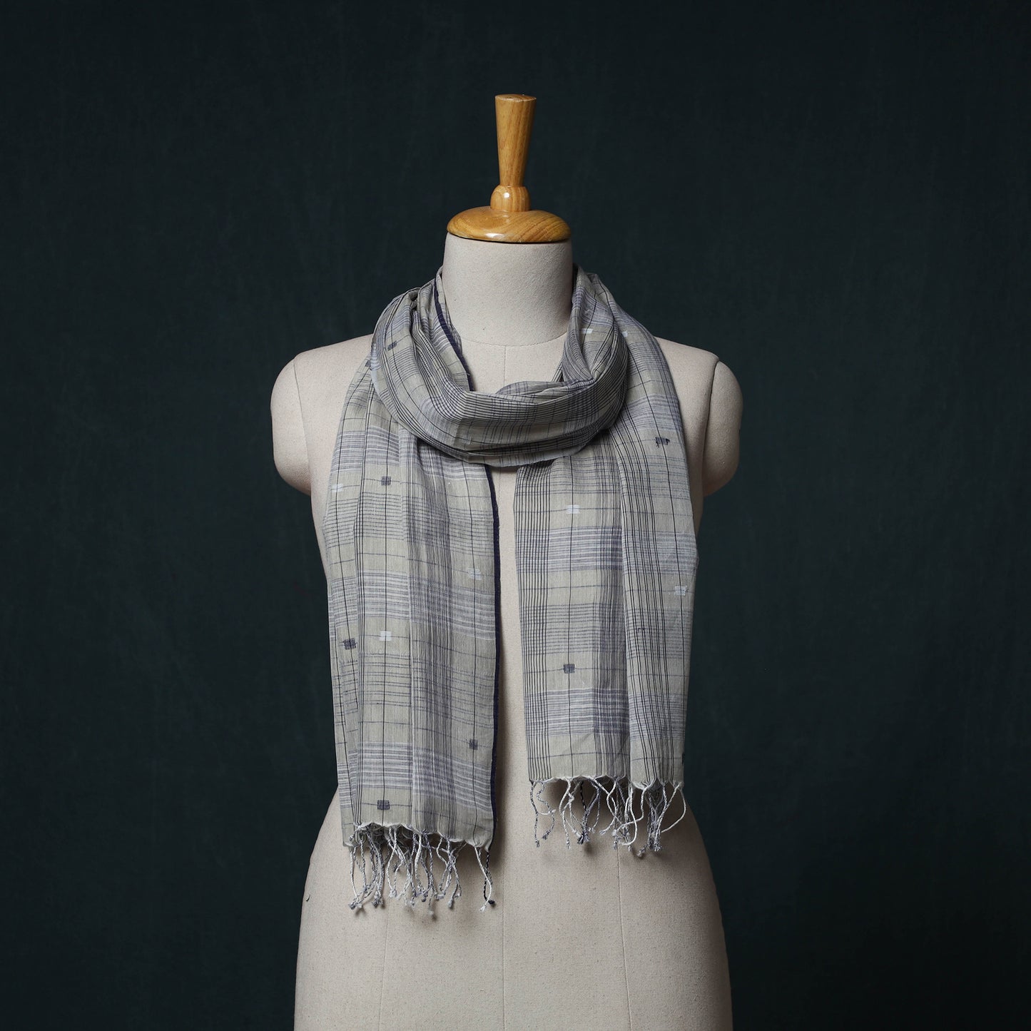 Burdwan Jamdani Handloom Cotton Stole 22