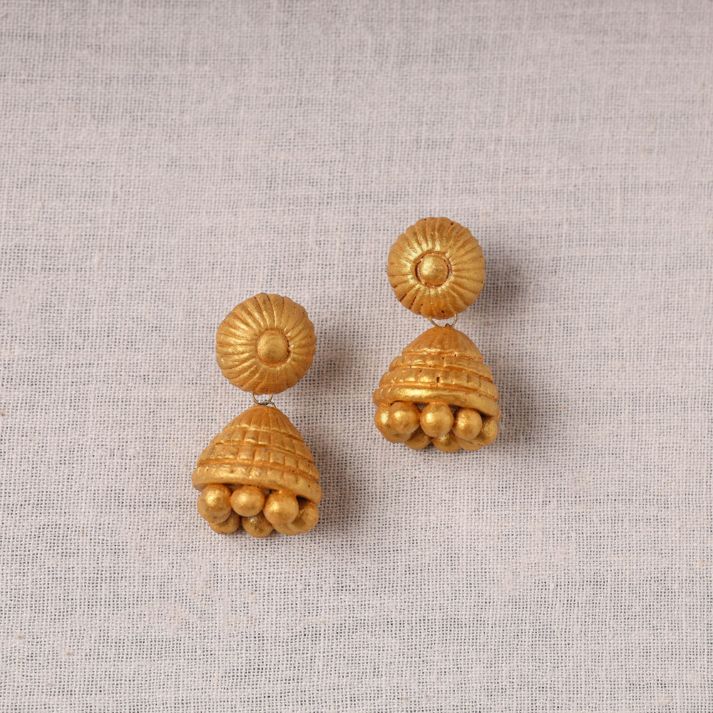 Bishnupur Handpainted Terracotta Earrings 102