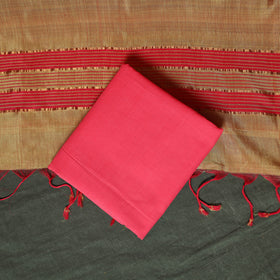Mangalagiri Handloom Silk Cotton 3pc Unstitched Dress Material Suit Set 08