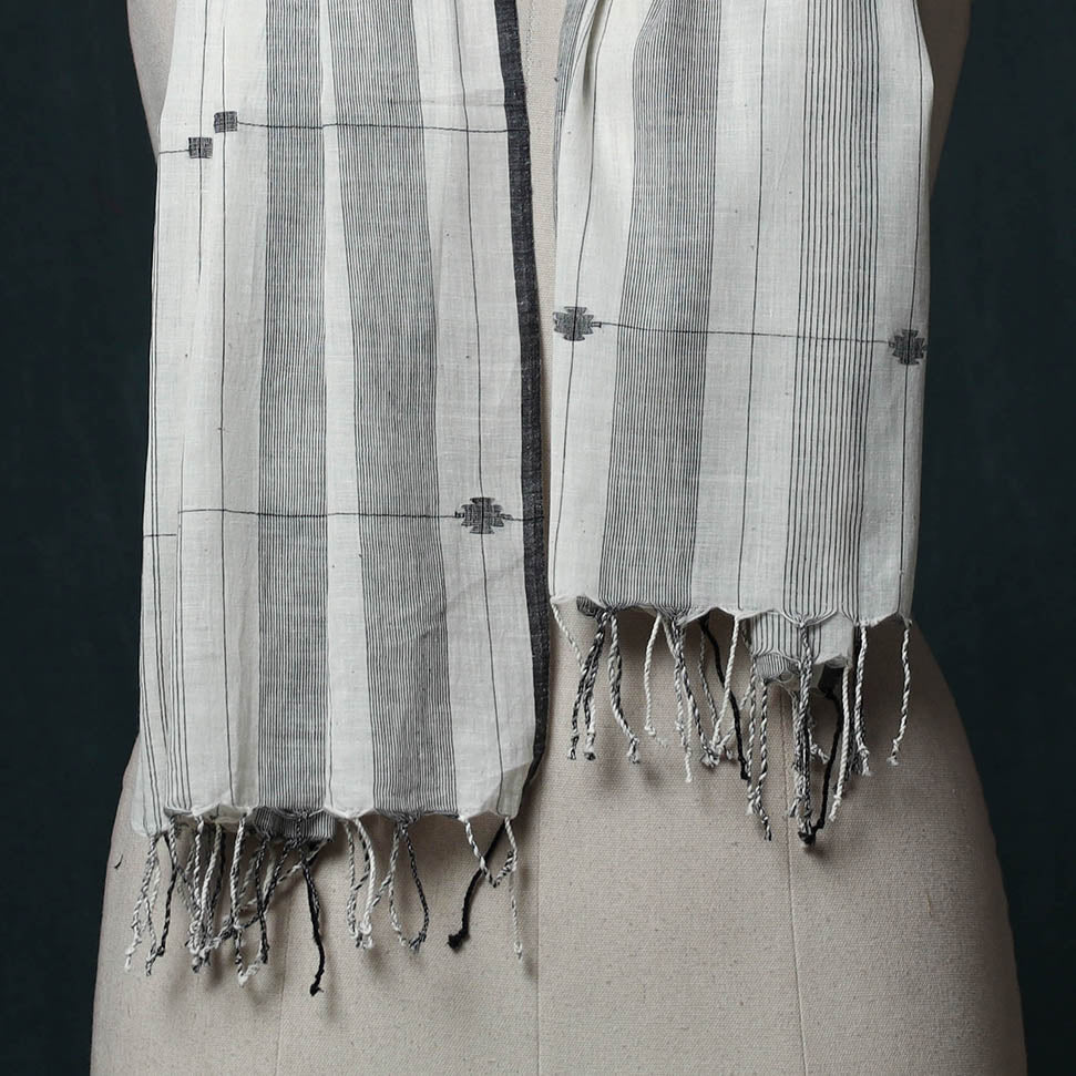 Burdwan Jamdani Handloom Cotton Stole 30