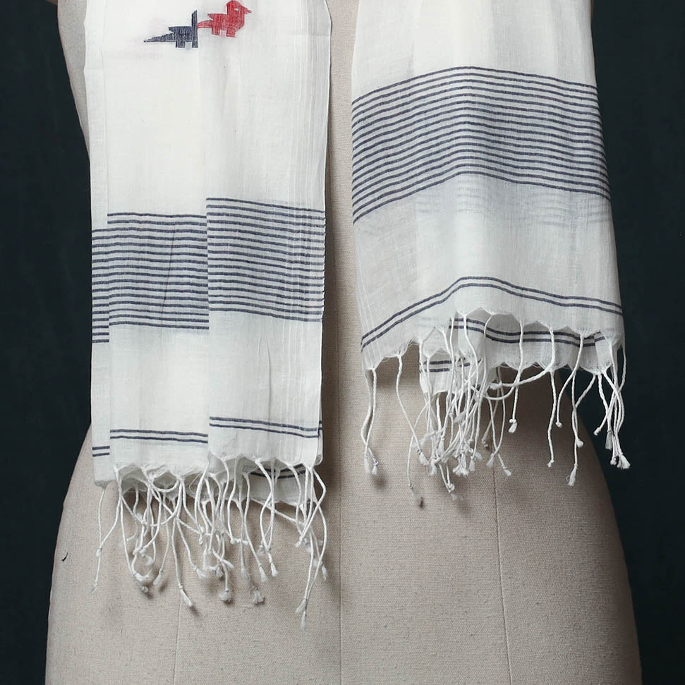 Burdwan Jamdani Handloom Cotton Stole 32