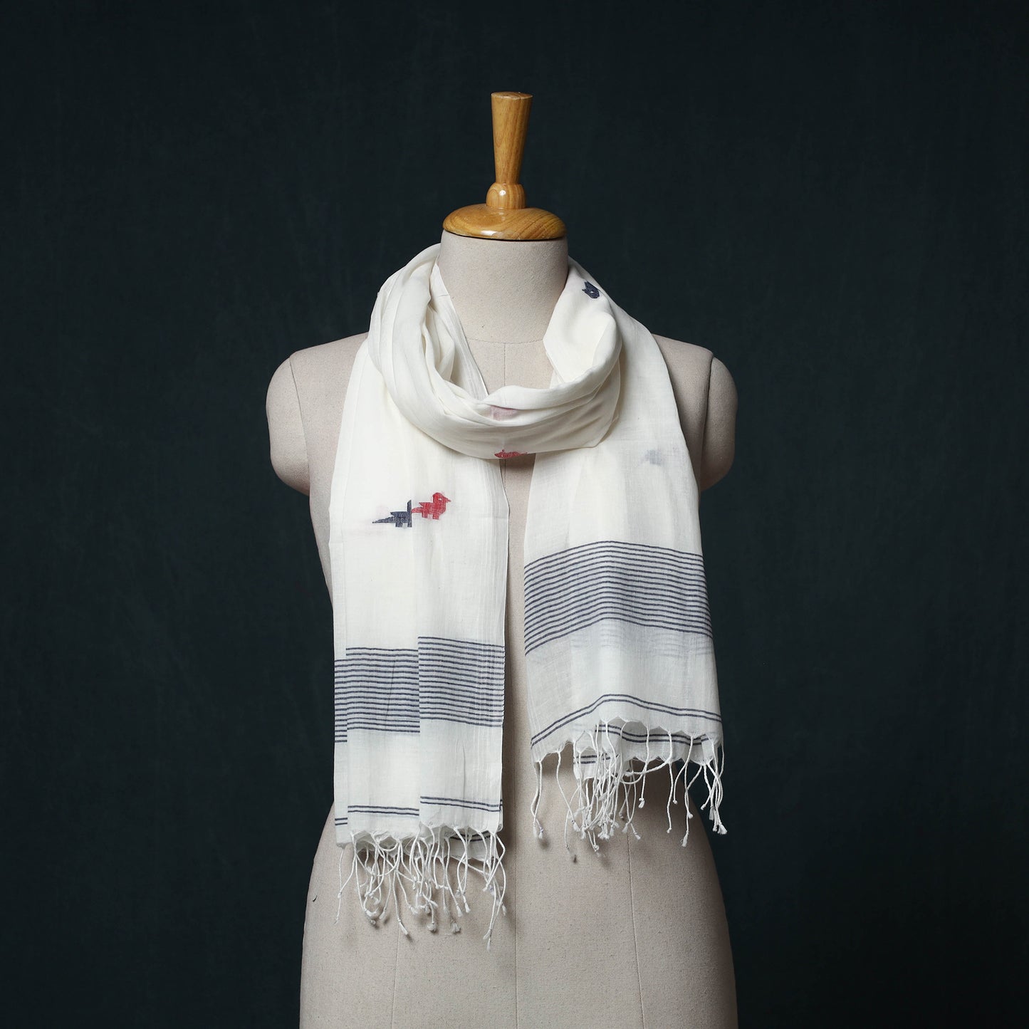 Burdwan Jamdani Handloom Cotton Stole 32