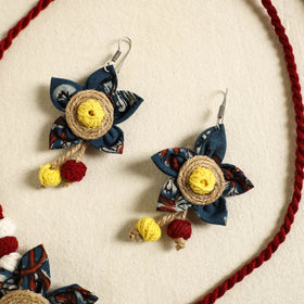  Handmade Jute Fabart Necklace Set