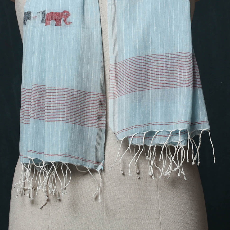 Burdwan Jamdani Handloom Cotton Stole 36