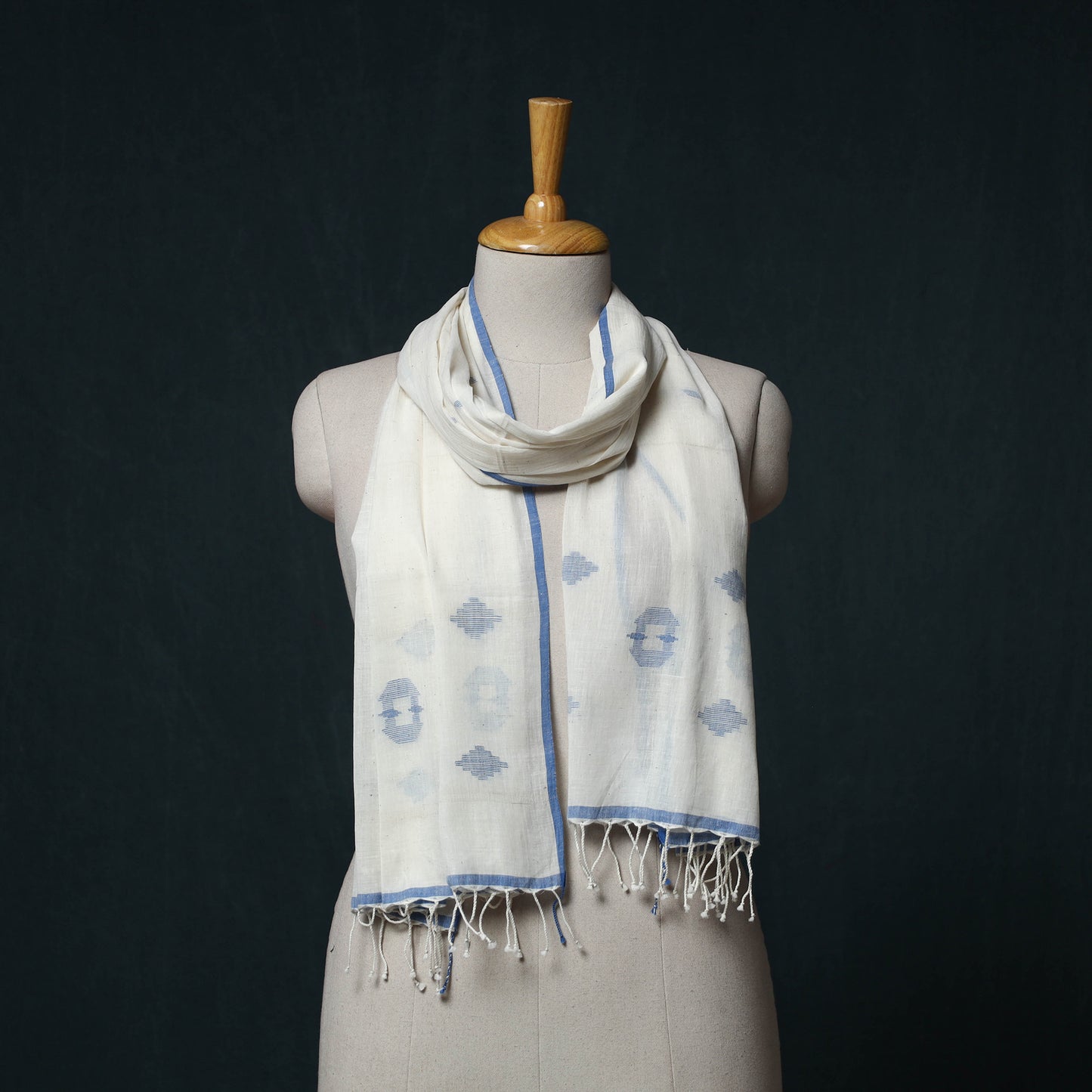 Burdwan Jamdani Handloom Cotton Stole 38