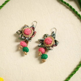 Buy Handmade Jute Fabart Necklace Set