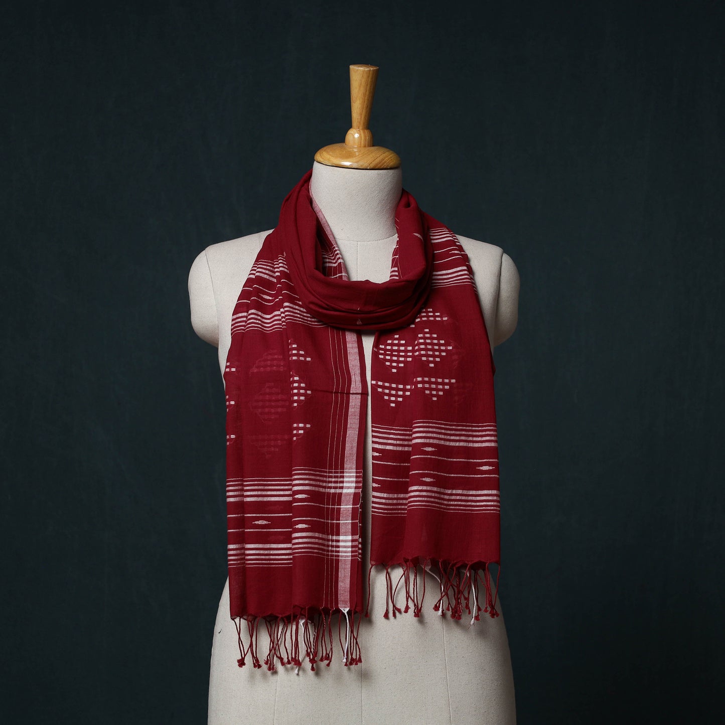 Burdwan Jamdani Handloom Cotton Stole 39
