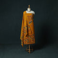 Orange - Hand Embroidered Cotton 3pc Unstitched Dress Material 64