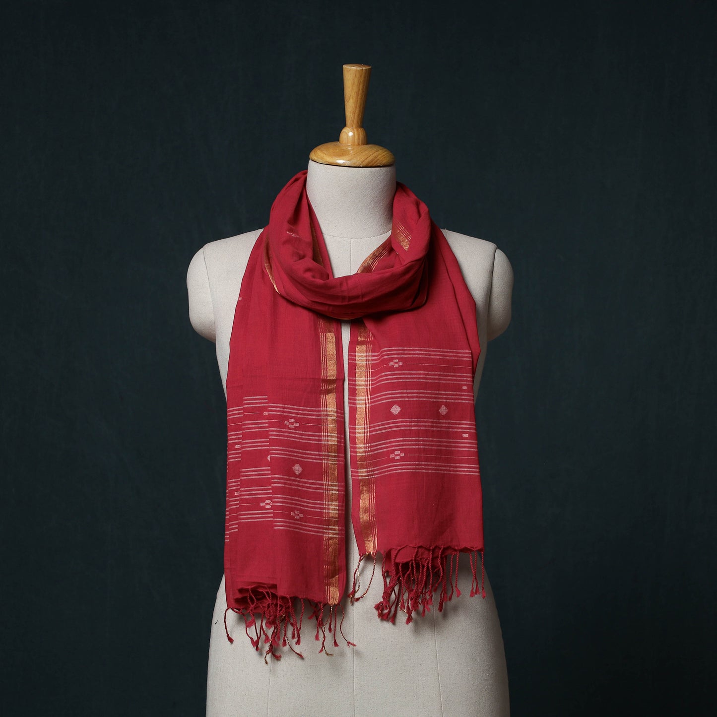 Burdwan Jamdani Handloom Cotton Stole 41