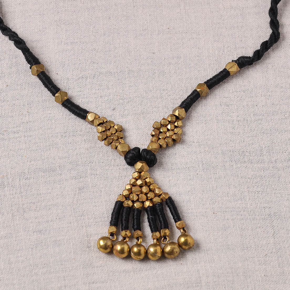 Tribal Odisha Dokra Threadwork Necklace 97