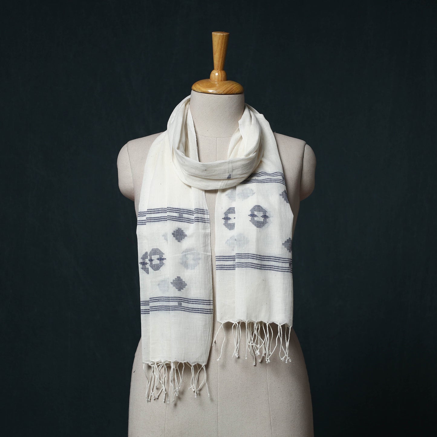 Burdwan Jamdani Handloom Cotton Stole 42