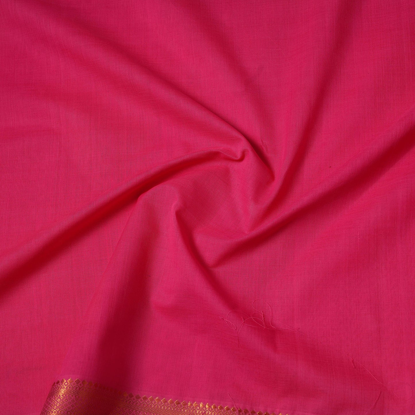 Pink - handloom mangalagiri cotton fabric with zari border