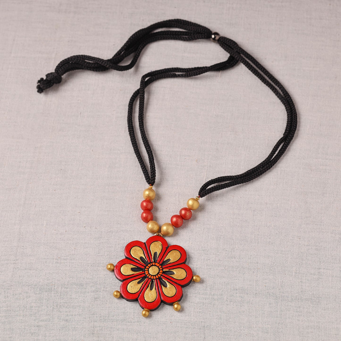 Bishnupur Handpainted Terracotta Necklace 78