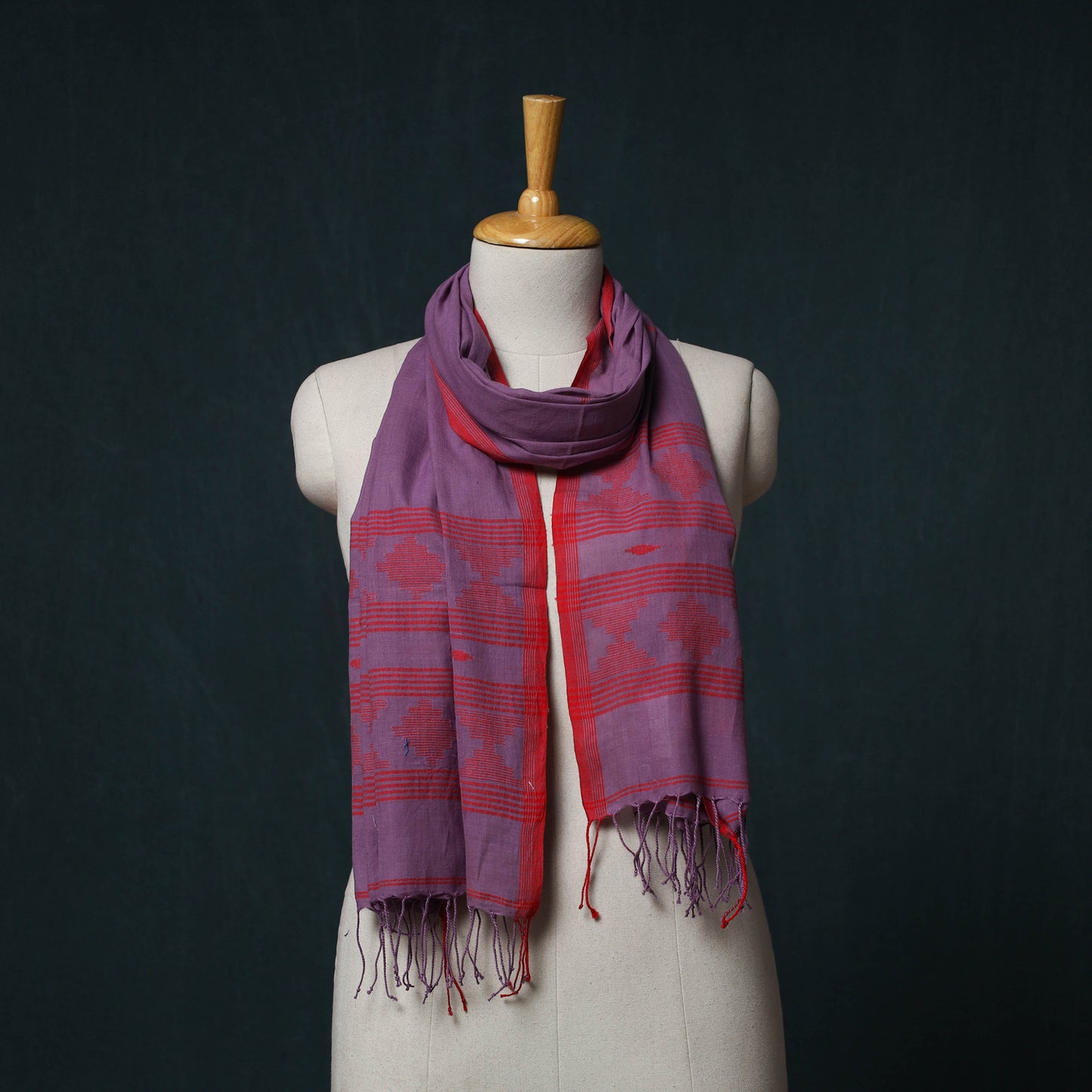 Burdwan Jamdani Handloom Cotton Stole 45