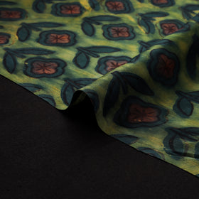 Pomegranate Peel Hand Block Print Modal Silk Fabric 05