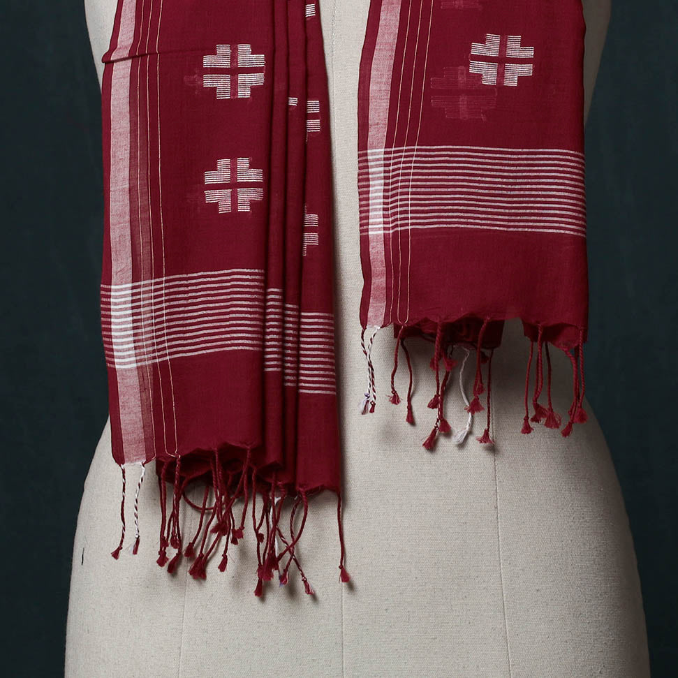 Burdwan Jamdani Handloom Cotton Stole 57