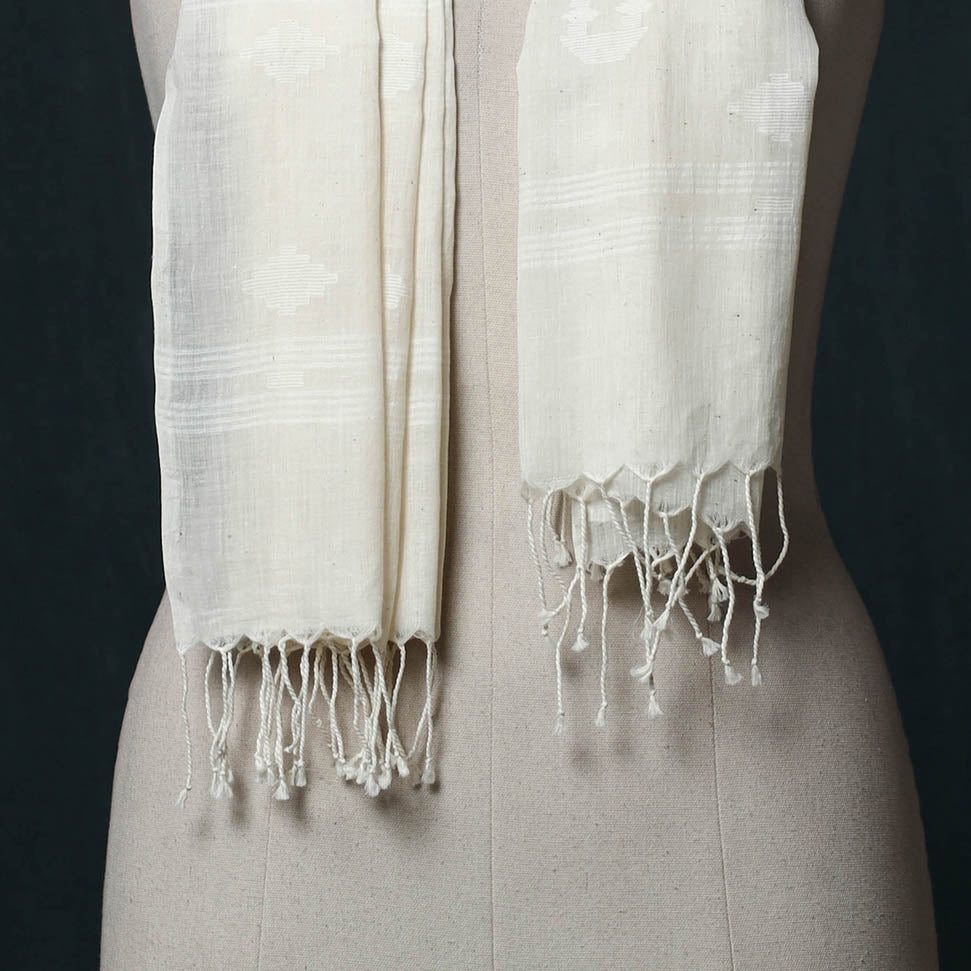 Burdwan Jamdani Handloom Cotton Stole 63