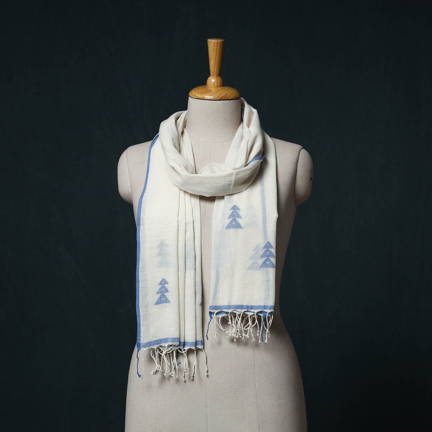 Burdwan Jamdani Handloom Cotton Stole 65