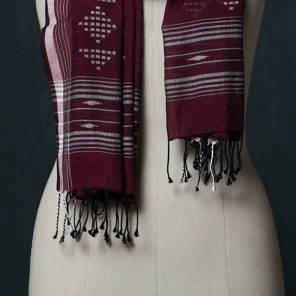 Burdwan Jamdani Handloom Cotton Stole 70