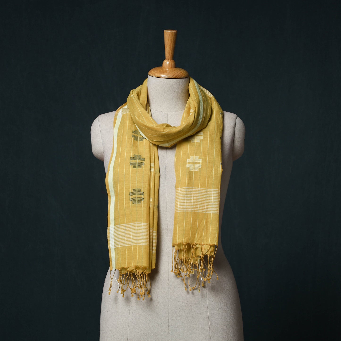 Burdwan Jamdani Handloom Cotton Stole 72