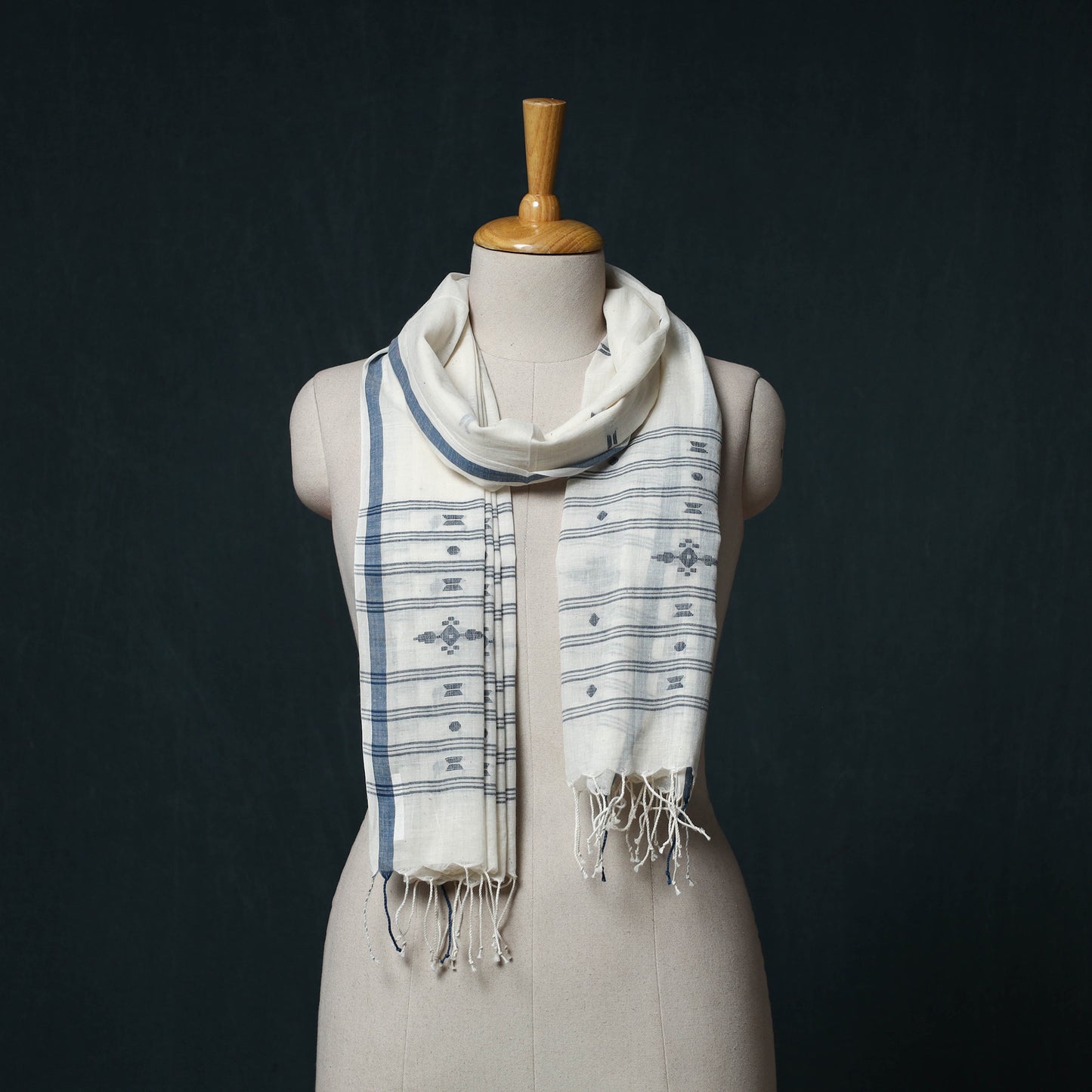 Burdwan Jamdani Handloom Cotton Stole 73