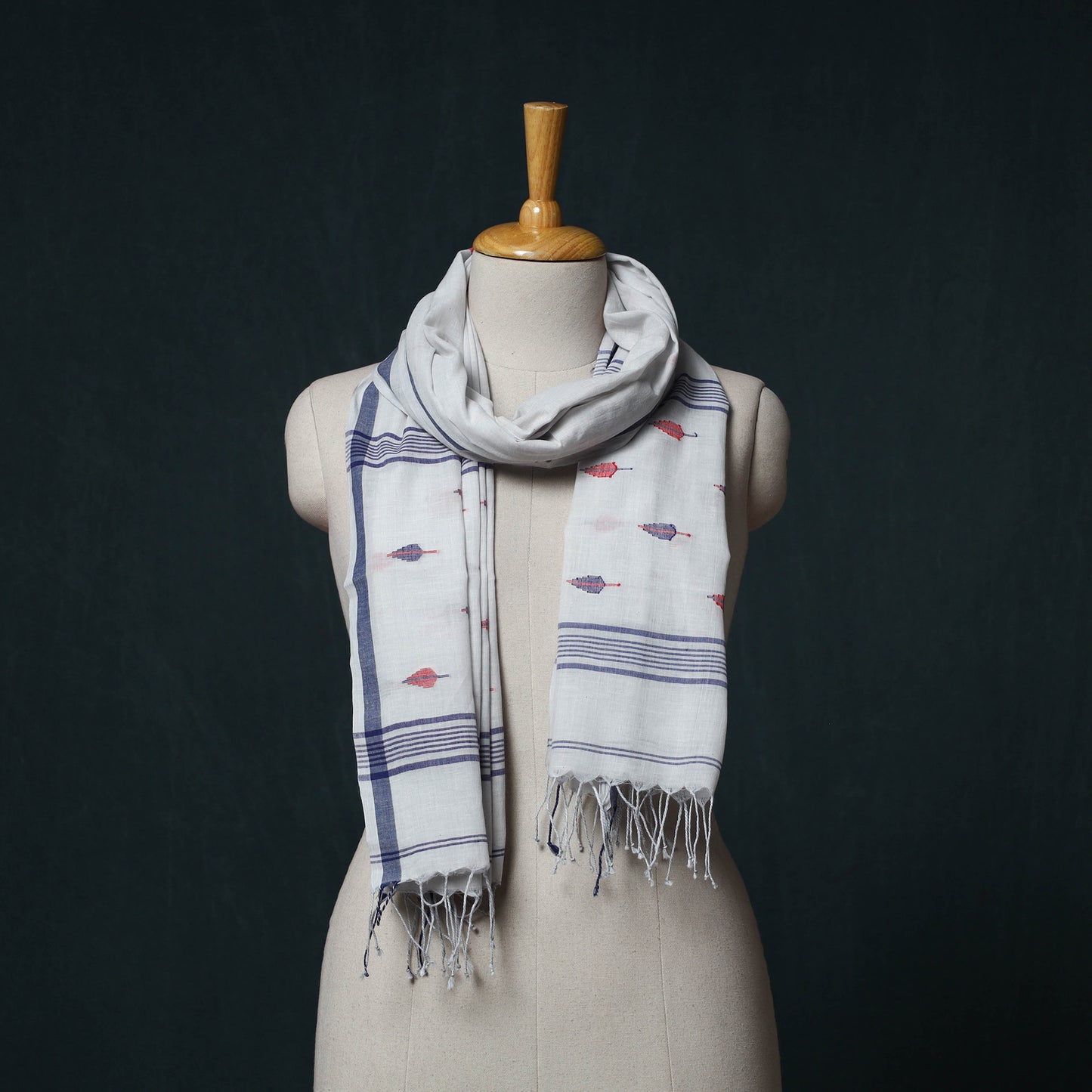 Burdwan Jamdani Handloom Cotton Stole 78