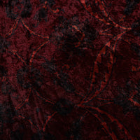 Red - Block Printed Velvet Natural Dyed Ajrakh Fabric 08