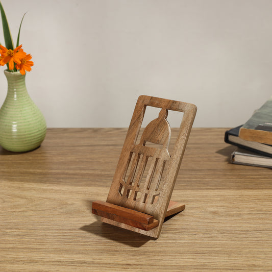 Handcarved Acacia Wood Mobile Stand 05