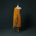 Orange - Hand Embroidered Cotton 3pc Unstitched Dress Material 70