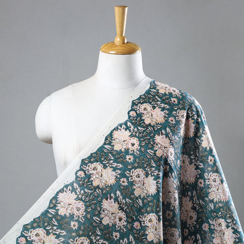 Buy Sanganeri Block Print Fabric - Floral Rajasthani