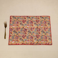 Hand Embroidered Floral Cotton Reversible Table Mat 38