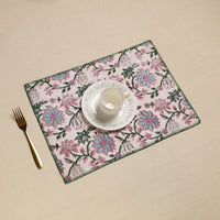 Hand Embroidered Floral Cotton Reversible Table Mat 39