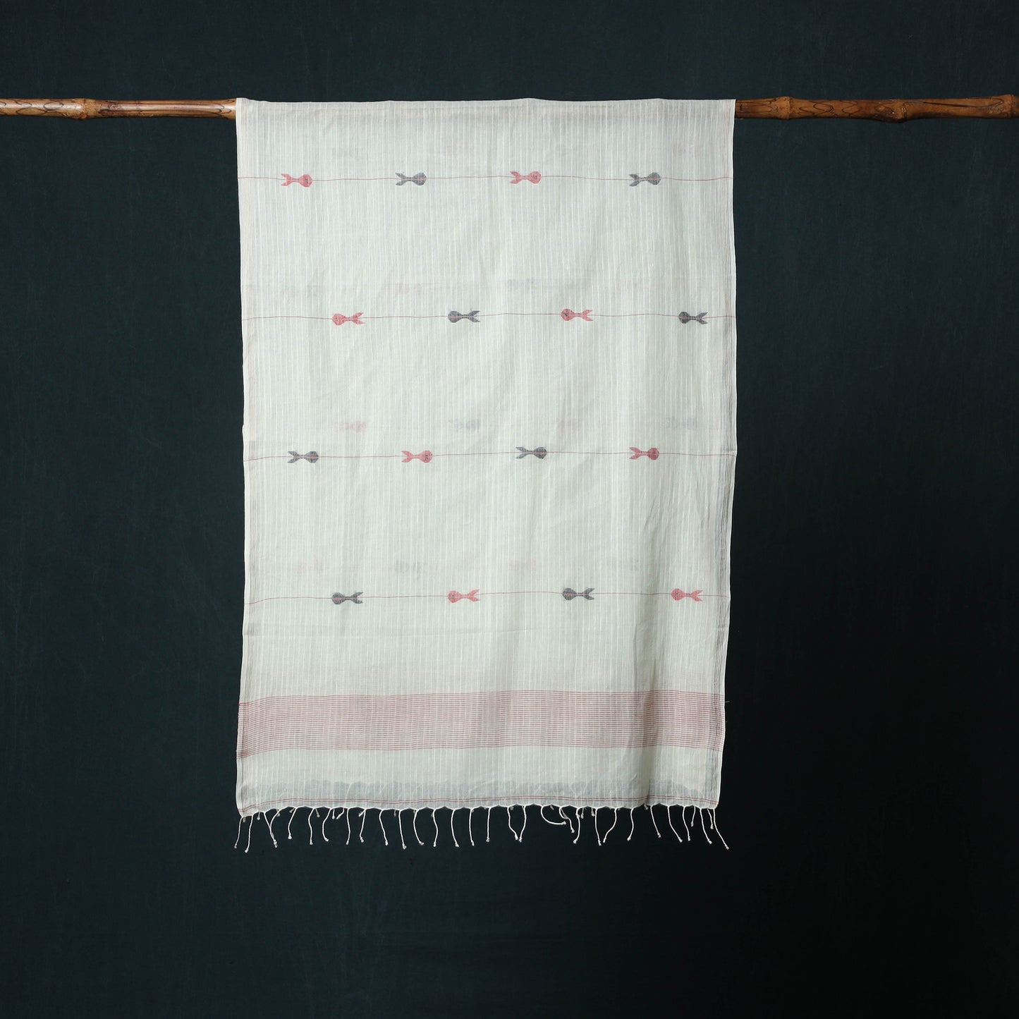 Burdwan Jamdani Handloom Cotton Stole 74