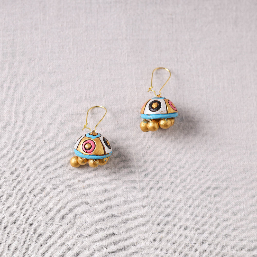 Bishnupur Handpainted Terracotta Earrings 63