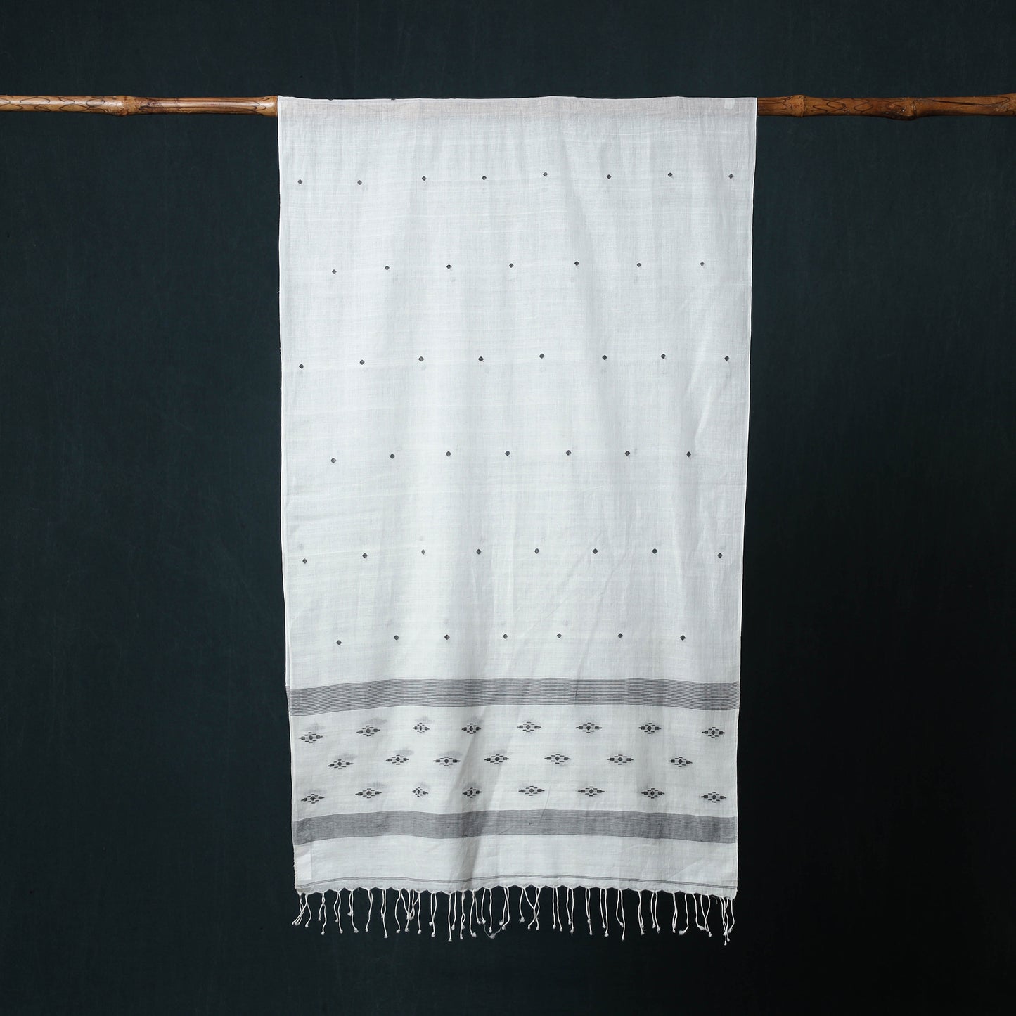 Burdwan Jamdani Handloom Cotton Stole 59