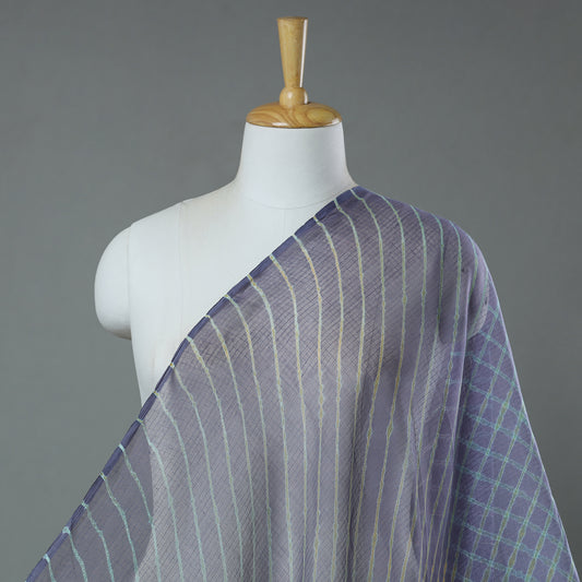 Purple - Leheriya Tie-Dye Kota Doria Cotton Fabric 75