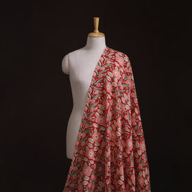 Handwoven Merino Wool Floral Hand Block Sanganeri Print Fabric 07
