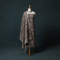 Beige - Kalamkari Hand Block Print Natural Dyed Cotton 2pc Unstitched Dress Material Kurta Set 15