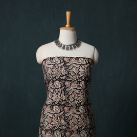 Beige - Kalamkari Hand Block Print Natural Dyed Cotton 2pc Unstitched Dress Material Kurta Set 15
