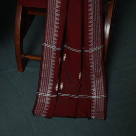 Sambalpuri Ikat Embroidered Cotton 3pc Unstitched Dress Material Suit Set 07