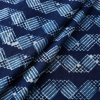 Block Printed Cotton Indigo Dabu Bagru Fabric 02