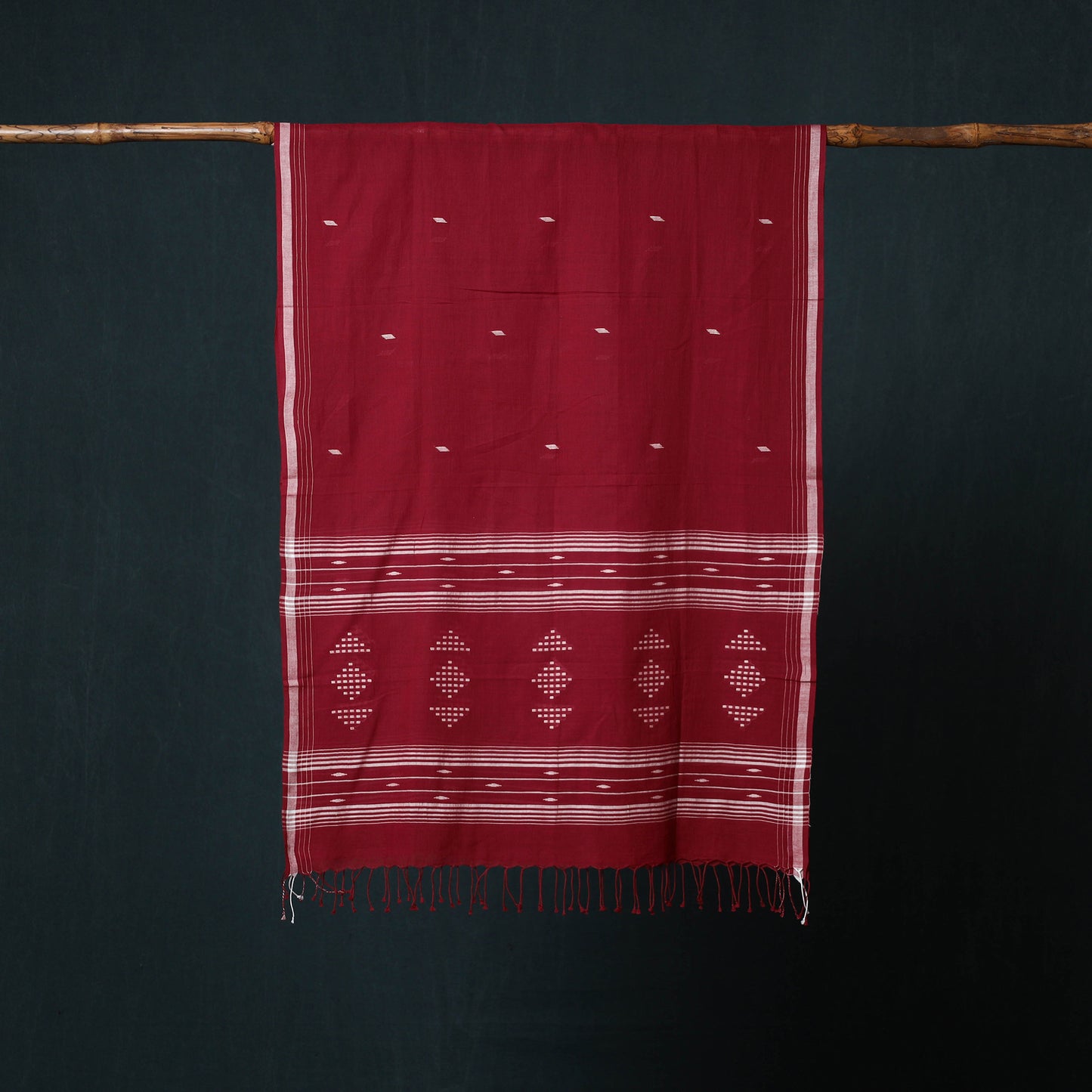 Burdwan Jamdani Handloom Cotton Stole 39
