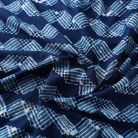 Block Printed Cotton Indigo Dabu Bagru Fabric 02