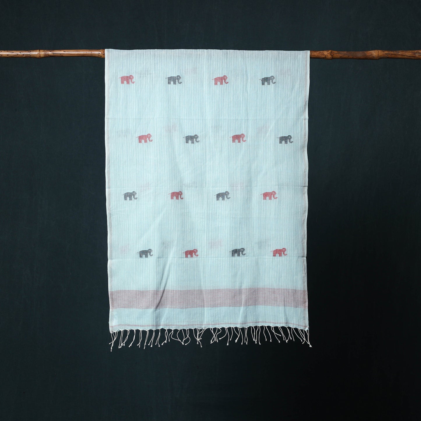 Burdwan Jamdani Handloom Cotton Stole 36