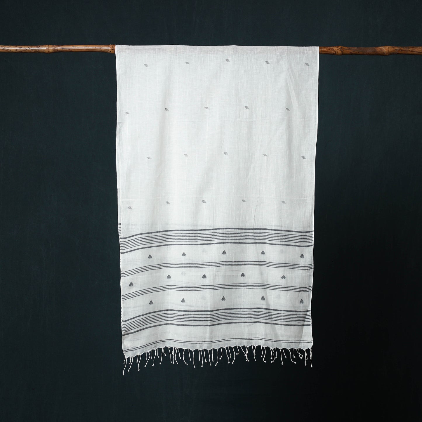 Burdwan Jamdani Handloom Cotton Stole 35