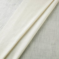 Off White - Bamboo Slub Cotton Plain Handloom Fabric