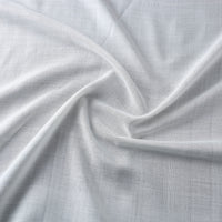 White - Bamboo Cotton Plain Handloom Fabric