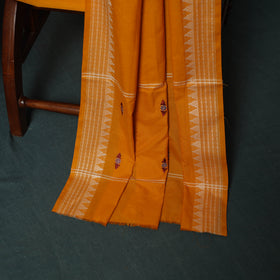 Maroon - Sambalpuri Ikat Embroidered Cotton 3pc Unstitched Dress Material Suit Set 11